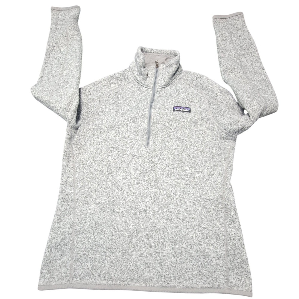 Patagonia Better Sweater 1/4 Zip Fleece Pullover Grey Heather Mens Medium